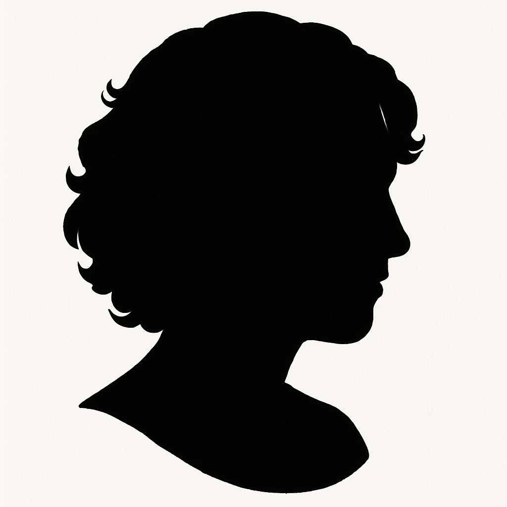 Silhouette für gesuchte Person